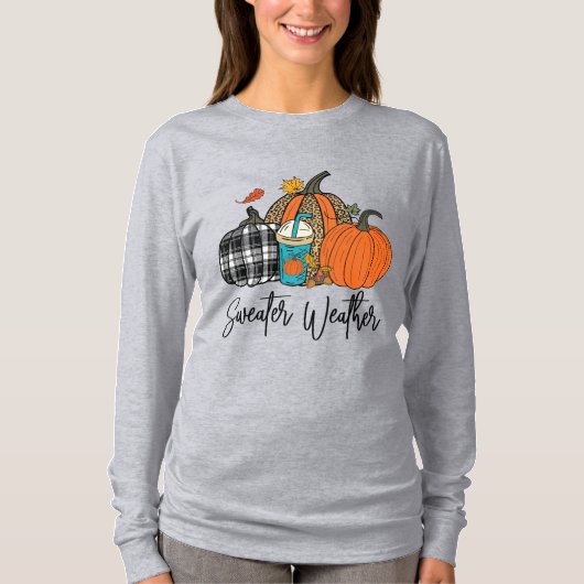 Gemütliches Sweater Weather T-Shirt (Vorderseite)