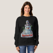 Gemütliches Sweatshirt-Design der Familie Snowman Sweatshirt (Vorne ganz)