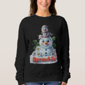 Gemütliches Sweatshirt-Design der Familie Snowman Sweatshirt (Vorderseite)