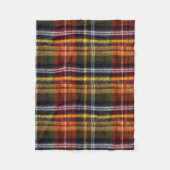 Gemütliches Tartan Fleece Blanket, Herbstfarben (Vorderseite)