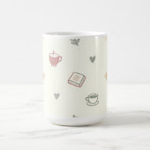 Gemütliches Teebuch-Kerzenmuster Soft Kaffeetasse (Mittel)