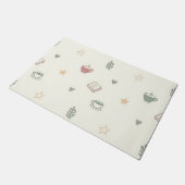 Gemütliches Teebücher-Kerzenmuster Soft Fußmatte (Schrägansicht)