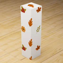 Gemütliches Thanksgiving-Dinner-Party im Herbst Weinbox
