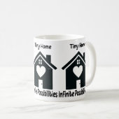 Gemütliches Tiny House Keramik Tasse (VorderseiteRechts)