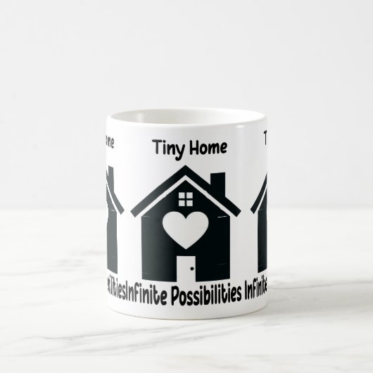 Gemütliches Tiny House Keramik Tasse (Mittel)