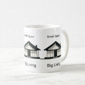 Gemütliches Tiny House Keramik Tasse (VorderseiteRechts)