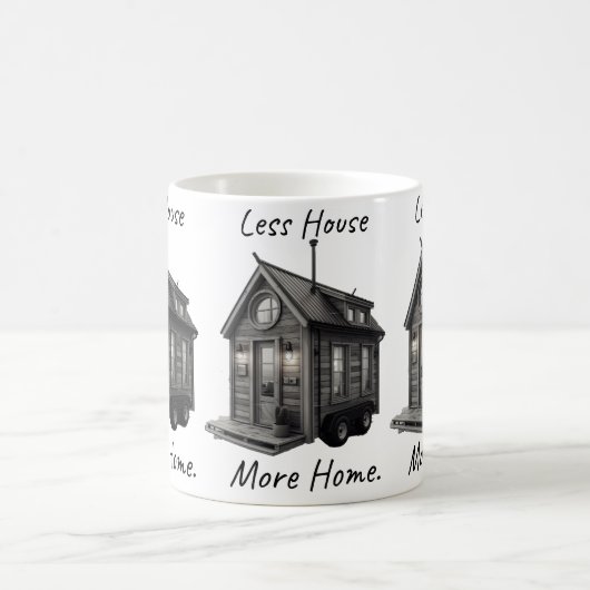 Gemütliches Tiny House Keramik Tasse (Mittel)