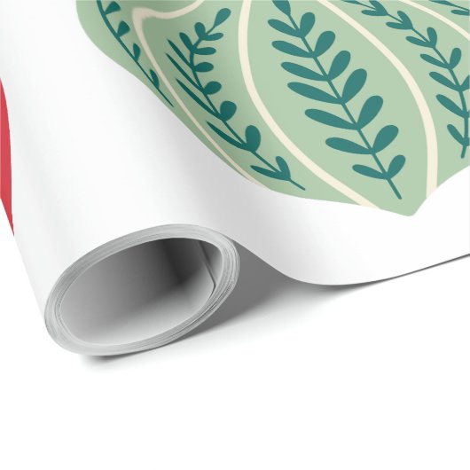 Gemütliches, traditionelles Nutcrackmuster Geschenkpapier (Rolleneckpunkt)