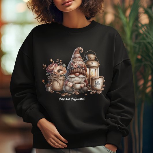 Gemütliches und koffeiniertes Niedliches Gnome Bla Sweatshirt