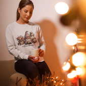 Gemütliches und koffeiniertes Niedliches Gnome Whi Sweatshirt