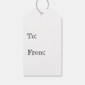 Gemütliches und niedliches Eulengeschenk Geschenkanhänger (Rückseite)