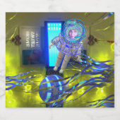 Gemütliches Universum-Mysterium Alkoholflaschenetikett (Einzelnes Label)