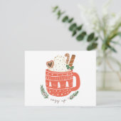 Gemütliches Up heiß Schokolade Weihnachten (Stehend Vorderseite)