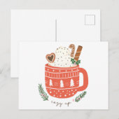 Gemütliches Up heiß Schokolade Weihnachten (Vorne/Hinten)