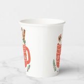Gemütliches Up heiß Schokolade Weihnachten Pappbecher (Rechts)