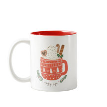 Gemütliches Up heiß Schokolade Weihnachten