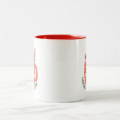 Gemütliches Up heiß Schokolade Weihnachten Zweifarbige Tasse (Mittel)