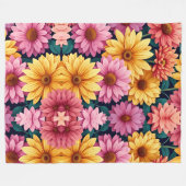Gemütliches Up mit kühlen und schönen Blume-Muster Fleecedecke (Vorderseite (Horizontal))