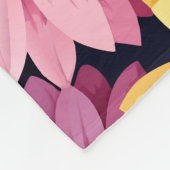Gemütliches Up mit kühlen und schönen Blume-Muster Fleecedecke (Ecke)