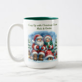 Gemütliches Up mit Weihnachts-Chef Coffee Tasse (Links)