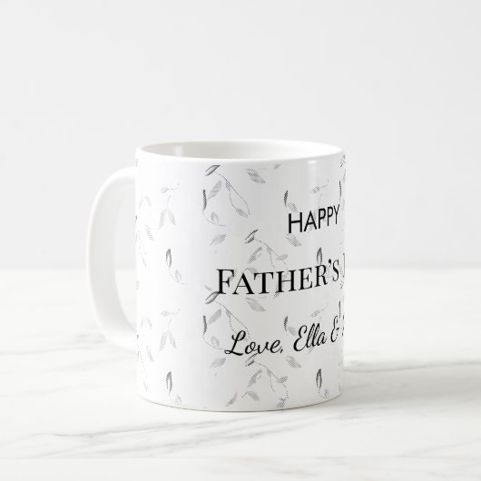 Gemütliches Vatertagsblanket Kaffeetasse (Vorderseite Links)