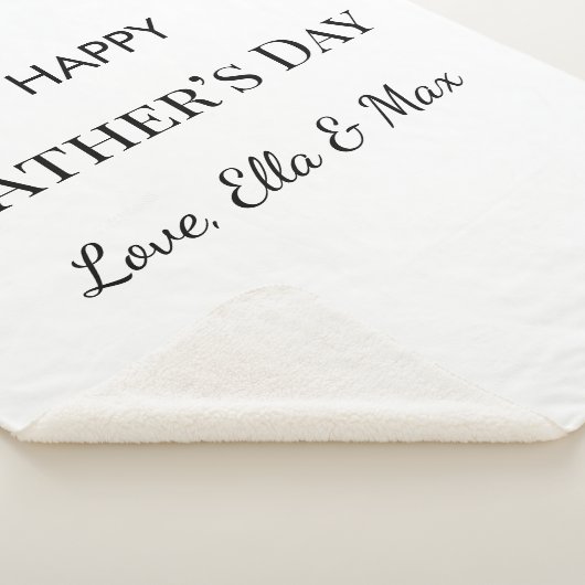 Gemütliches Vatertagsblanket Sherpadecke (3/4)