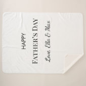 Gemütliches Vatertagsblanket Sherpadecke (Vorderseite (Horizontal))