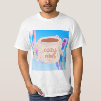 Gemütliches Vibes Grafik T-Shirt