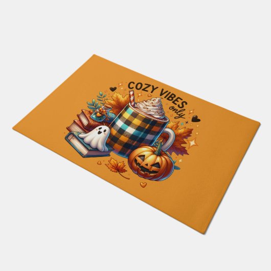 Gemütliches Vibes Herbstmatte Fußmatte (Schrägansicht)
