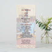 Gemütliches viktorianisches Wohnzimmer-Hochzeitspr Programm (Stehend Vorderseite)