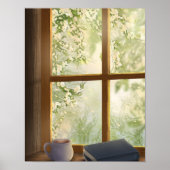 Gemütliches Vintages Fenster Poster (Vorne)