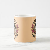 Gemütliches Vintages Herbstbuch und Teevortrag Kaffeetasse (Mittel)