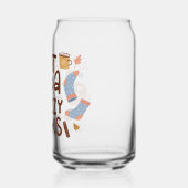 Gemütliches warmes Kokospalmen und Fuzzy Socks Des Dosenglas (Links)