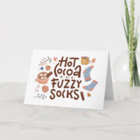Gemütliches warmes Kokospalmen und Fuzzy Socks Des