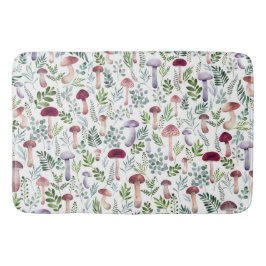 Gemütliches Watercolor-Mushroom-Muster  Badematte