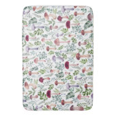 Gemütliches Watercolor-Mushroom-Muster  Badematte (Vorderseite Vertikal)