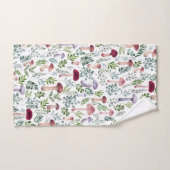 Gemütliches Watercolor-Mushroom-Muster Badhandtuch Set (Handtuch)