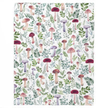 Gemütliches Watercolor-Mushroom-Muster