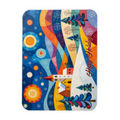 Gemütliches Weihnachten Magnet (Vertikal)