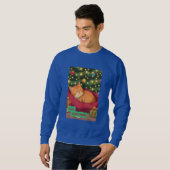 Gemütliches Weihnachten mit einer orangefarbenen K Sweatshirt (Vorne ganz)