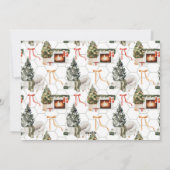 Gemütliches Weihnachts-Foto Feiertagskarte (Rückseite)