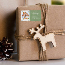 Gemütliches Weihnachts-Foto Rücksendeadresse