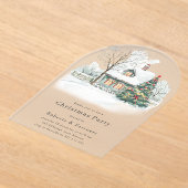 Gemütliches Weihnachts- oder Weihnachtsfest - Part Acryleinladungen (Ablage )