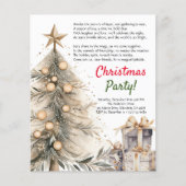 Gemütliches Weihnachts-Party Weihnachtsbaum | Gedi Flyer (Vorne)
