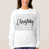 Gemütliches Weihnachts-Sweatshirt, Weihnachtsgesch Sweatshirt (Vorderseite)