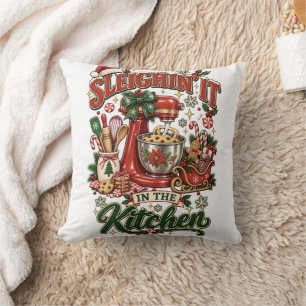 Gemütliches Weihnachts-Wurfkissen Kissen