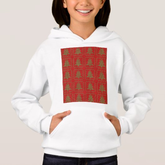 Gemütliches Weihnachtsbaum hässlich Pullover Schac (Vorderseite)