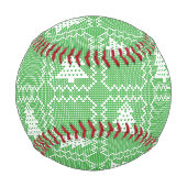 Gemütliches Weihnachtsbaum hässlich Pullover Schac Baseball (Rückseite)