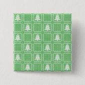 Gemütliches Weihnachtsbaum hässlich Pullover Schac Button (Vorderseite)