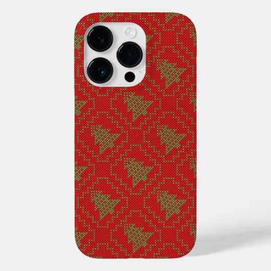 Gemütliches Weihnachtsbaum hässlich Pullover Schac Case-Mate iPhone Hülle (Rückseite)